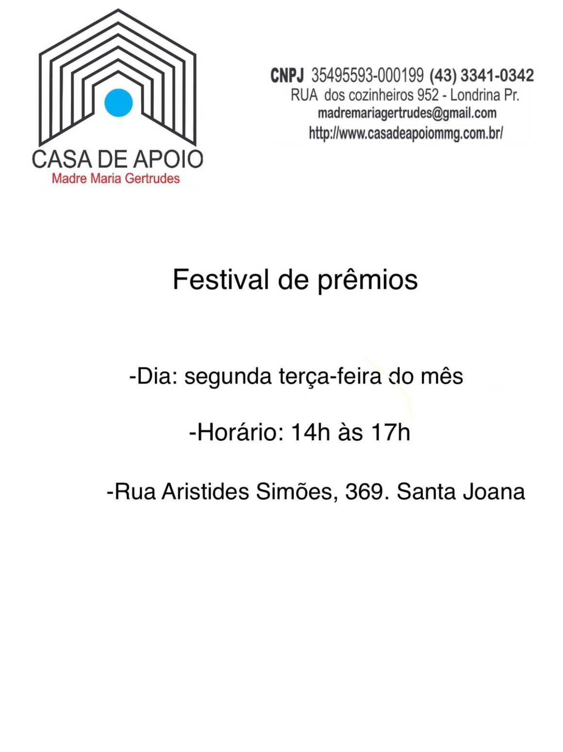 Convite – Festival na Santa Joana